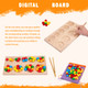 Adena Montessori Wooden Peg Balls DoubleSided Rainbow Beads Game Counting Matching Game Bead