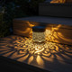Yyingyu Solar Mandala Lights Outdoor Waterproof Metal Solar Powered Deck 2Pcs White