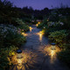 Yyingyu Solar Mandala Lights Outdoor Waterproof Metal Solar Powered Deck 2Pcs White