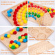 Yunhe Xinqiao Toys Factory Montessori Wooden Board Bead GameBeads Counting For KidsFine Motor ToysNumber Handwriting