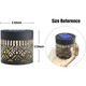 Mokvtz Decorative Solar Mandala Lights Metal Solar Powered Outdoor Deck Step Wall 2Pcs