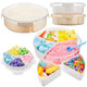 Vertintong Sensory Bin With Lid And Removable Storage Inserts Sensory Activities For 11.22 Inch 2 Pcs