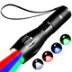 Yzyoe Red Flashlight Rechargeable'green Light Flashlight'blue Light Flashlights'blood Lights For Observation 4 Red
