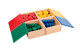Yunhe Xinqiao Toys Factory Montessori Wooden Knobless Color Cylinder Blocks Baby Games Stacked Arrangement Block Set Of 4