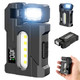 Cprnru Rechargeable Mini Flashlight 500 Lumens Rechargeable Edc Light 3 Modes Dual