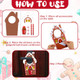 Vertintong Christmas Gingerbread House Door Knob Hanger Crafts Kit Paper Christmas Crafts 24 Sets