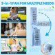 3In1 Portable Fan, 4 Speed Handheld Fan, Personal Mini Desk Fan With Bendable Handle, Lightweight Neck Fan With Neck Strap, Usb 3In1 Portable Fan, 4 Speed Handheld Fan, Personal Mini Desk Fan With Bendable Handle, Lightweight Neck Fan With Neck Strap, Usb