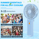 3In1 Portable Fan, 4 Speed Handheld Fan, Personal Mini Desk Fan With Bendable Handle, Lightweight Neck Fan With Neck Strap, Usb 3In1 Portable Fan, 4 Speed Handheld Fan, Personal Mini Desk Fan With Bendable Handle, Lightweight Neck Fan With Neck Strap, Usb