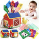 Weirtoya Baby Tissue Box ToyMontessori Sensory Activity Center For 618 MonthsFarm Animals