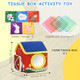Weirtoya Baby Tissue Box ToyMontessori Sensory Activity Center For 618 MonthsFarm Animals