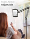 Voltifymax Floor Stand Kindle Holder With Remote Page Turner For Reading In 12.9 Inch Black