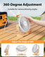 Sweetfull Desk Fan Usb Small Fan, 3 Speeds Portable Fan, 360° Rotate Personal Desktop Table Fan, Mini Fan Quiet Operation Sweetfull Desk Fan Usb Small Fan, 3 Speeds Portable Fan, 360° Rotate Personal Desktop Table Fan, Mini Fan Quiet Operation