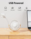 Sweetfull Desk Fan Usb Small Fan, 3 Speeds Portable Fan, 360° Rotate Personal Desktop Table Fan, Mini Fan Quiet Operation