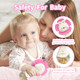 Weirtoya Baby Rattles Teething Toys 36 Month Baby Toys For 012 Months 2 Pcs