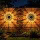 Srnpmiu Solar Mandala Lights Outdoor Decor Solar Fence Lights Outdoor Garden Decorative