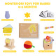 Yunhe Xinqiao Toys Factory 8 In 1 Montessori Toys For Babies 06 MonthBaby Tummy Time Black