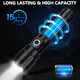 Vinderfine Flashlights High Lumens Rechargeable 99000 Lumens Super Bright Led Flashlight Powerful 3Pack