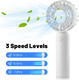 Mini Hand Held Fan, Dual Motors Powerful Portable Fan, 3 Speed Cute Design Small Personal Fan, Lightweight Makeup Usb Rechargeabl Mini Hand Held Fan, Dual Motors Powerful Portable Fan, 3 Speed Cute Design Small Personal Fan, Lightweight Makeup Usb Rechargeabl