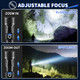 Uuyee Rechargeable Flashlights High Lumens Super Bright Flashlight 5Modes Led Flashlight Rechargeable 3Pack