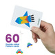 Likee Open Ended Wooden Shape Puzzles (36 Blocksand60 Cards) For Toddlers 3+
