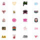 Cbnmioy Pilates Stickers Pack Aesthetic Cute Vinyl Waterproof Decals For Water BottleLaptopPhoneSkateboardScrapbookingBumper 61Pcs