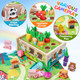 Kmtjt Toddler Montessori Wooden Farm Toys