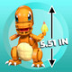 Mega Brands Pok'mon Building Toys Set Build and Show Charmander With Tall For 4 Inches 180 Pieces