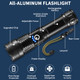 Lnryy Flashlights High Lumens Rechargeable Rechargeable Flashlights Super Bright Flashlight 5Mode Tactical 2Pack