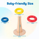 Adena Montessori Baby Toys For 612Months Rocking Stacker Designed For Toddlers