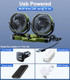 Xuenair // Universal Dashboard Fan For Car Suv Pickup Truck Rv Vehicles 5V
