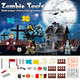 Econoled Minifigures Zombie Mini People Figurines Horror Movable Building Bricks Minifigs Easter 36Pcs