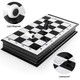 Fanvince Chess Sets Travel Board Games: Magnetic Folding Chess Board With Instructions 9.5 Inch