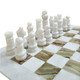 Lavish Chess Sets Handmade Staunton White And Green Onyx Marble Chess Board Game Set White