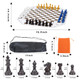 Wodgod 3 Or 4 Player Chess Board Game Set Colorful ChessChess Game 64 Pieces