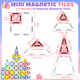Gagaku Mini Magnetic Tiles Travel Magnetic Tile With Portable Storage Box Magnetic 62 Pcs