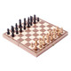 Bluesnail 15 Classic Vintage Standard Folding Wooden Chess Set Foldable Games Board
