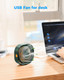 Uniqus Small Usb Desk Fan,3 Speeds Portable Table Fan, 4 Inch Personal Mini Fan,Small Cooling Fan By Usb Plug In, 360°Rotatable