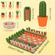 Zmjy Cactus Chess Set For Adults and Kids 32 Unique 3DPrinted Cactus