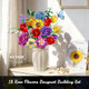 Plaxsoon Flower Bouquet Building Set 18 Flowers Valentine's Day Rose Building Block 1065 Pcs