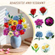 Plaxsoon Flower Bouquet Building Set 18 Flowers Valentine's Day Rose Building Block 1065 Pcs