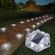 Volisun Solar Deck Lights Driveway Dock Lights, 12Pack Waterproof Outdoor Led Aluminum Dock Lighting Warning Step Lights