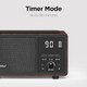 Mooas Retro Bluetooth Radio Speaker Vintage Charging Desk Clock Portable Bedside Analog