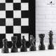 Radicaln Marble Chess Set Black And White Handmade Chess Game 12 Inches Black