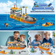 Kiothdre City Ocean Explorer Ship Building Set Fun Toy Exploration Boat Building