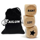 Failun Left Right Center Game Dice Wooden Dice With Drawstring Bag Easy 1 Inch 3 Pcs