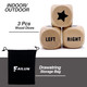 Failun Left Right Center Game Dice Wooden Dice With Drawstring Bag Easy 1 Inch 3 Pcs