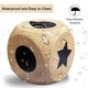 Failun Left Right Center Game Dice Wooden Dice With Drawstring Bag Easy 1 Inch 3 Pcs