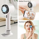 Handheld Cooling Fan Mini Personal Fan Usb Rechargeable Portable Fan Battery Operated 3 Speeds, Cold Compress Cooling Fan Small Handheld Cooling Fan Mini Personal Fan Usb Rechargeable Portable Fan Battery Operated 3 Speeds, Cold Compress Cooling Fan Small