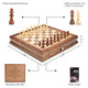 Amerous 12.8 X 12.8 Magnetic Wooden Chess Set With 2 BuiltIn Storage