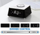 Itoma Wireless Charging Alarm Clock Radio With Bluetooth Speaker Bedside Fm Radio